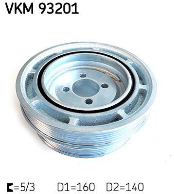 Poulie damper (Poulie de vilebrequin) SKF VKM 93201
